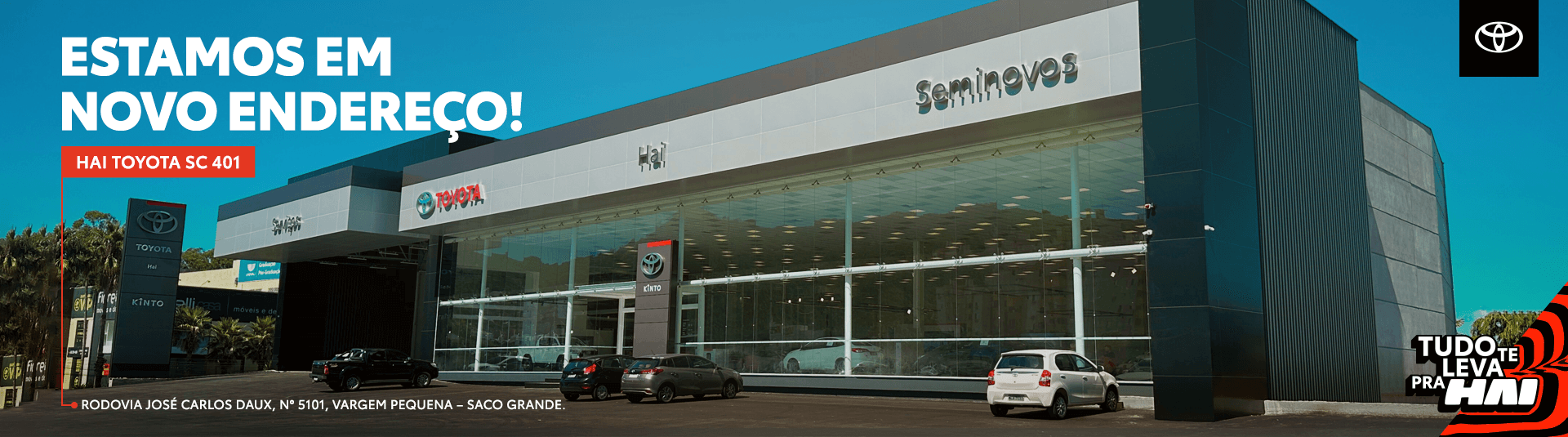 NOVO ENDEREÇO PARA A HAI TOYOTA SC-401